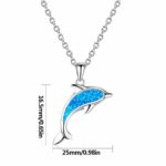sterling silver dolphin necklace - phoenexia