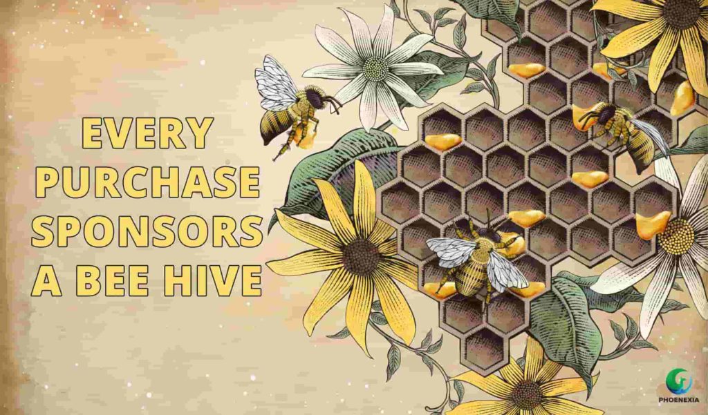 Phoenexia - Elegante pendientes de abeja - Salva a las abejas