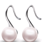freshwater pearl earrings rose gold - phoenexa